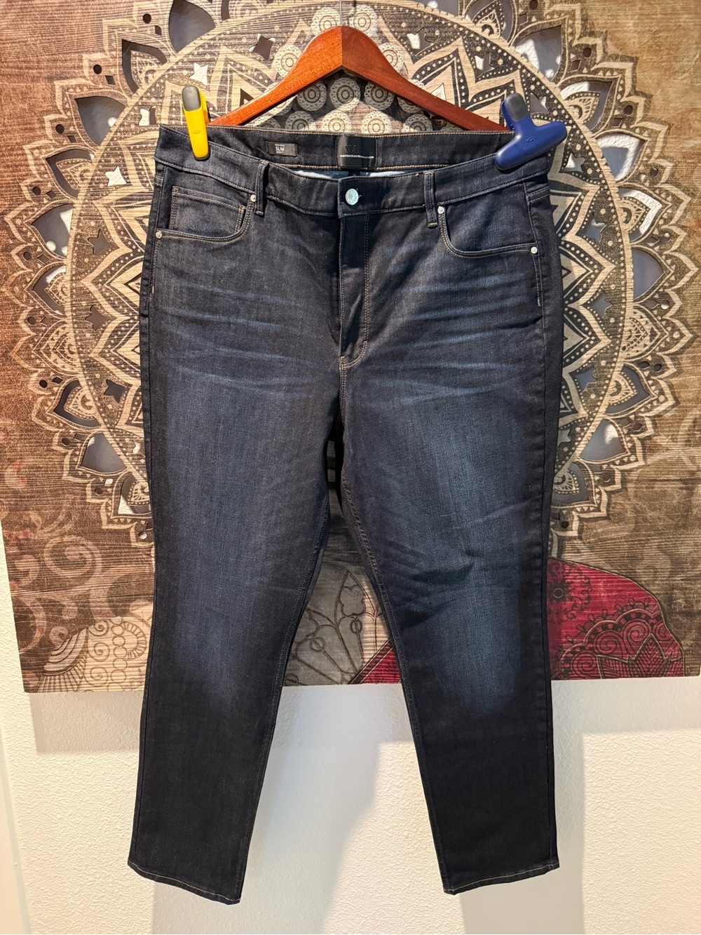 White House Black Market Dark Wash Stretch Skinny Jeans